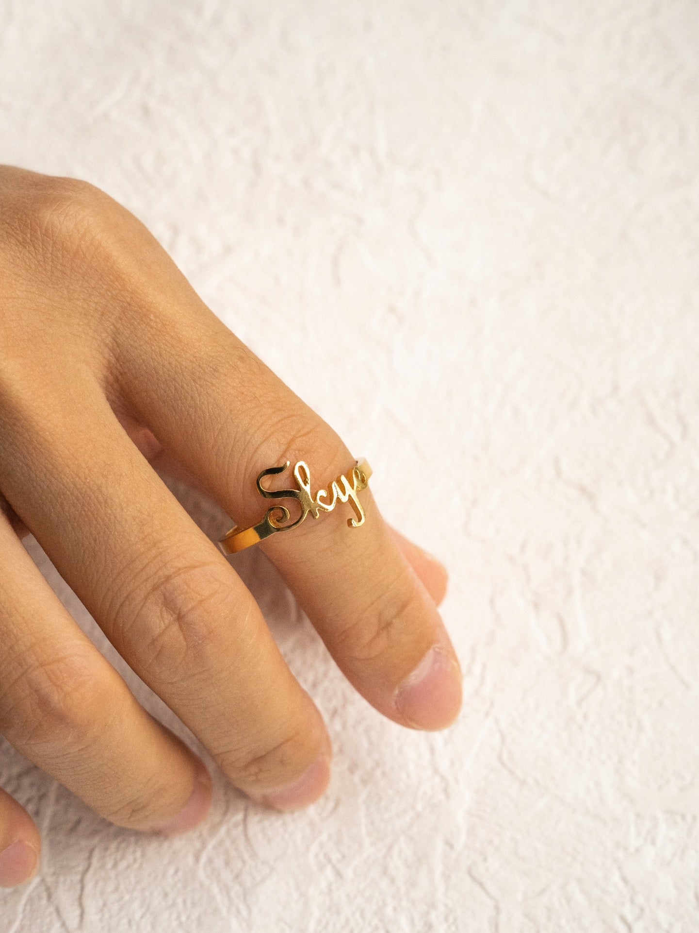 Custom Letter Ring