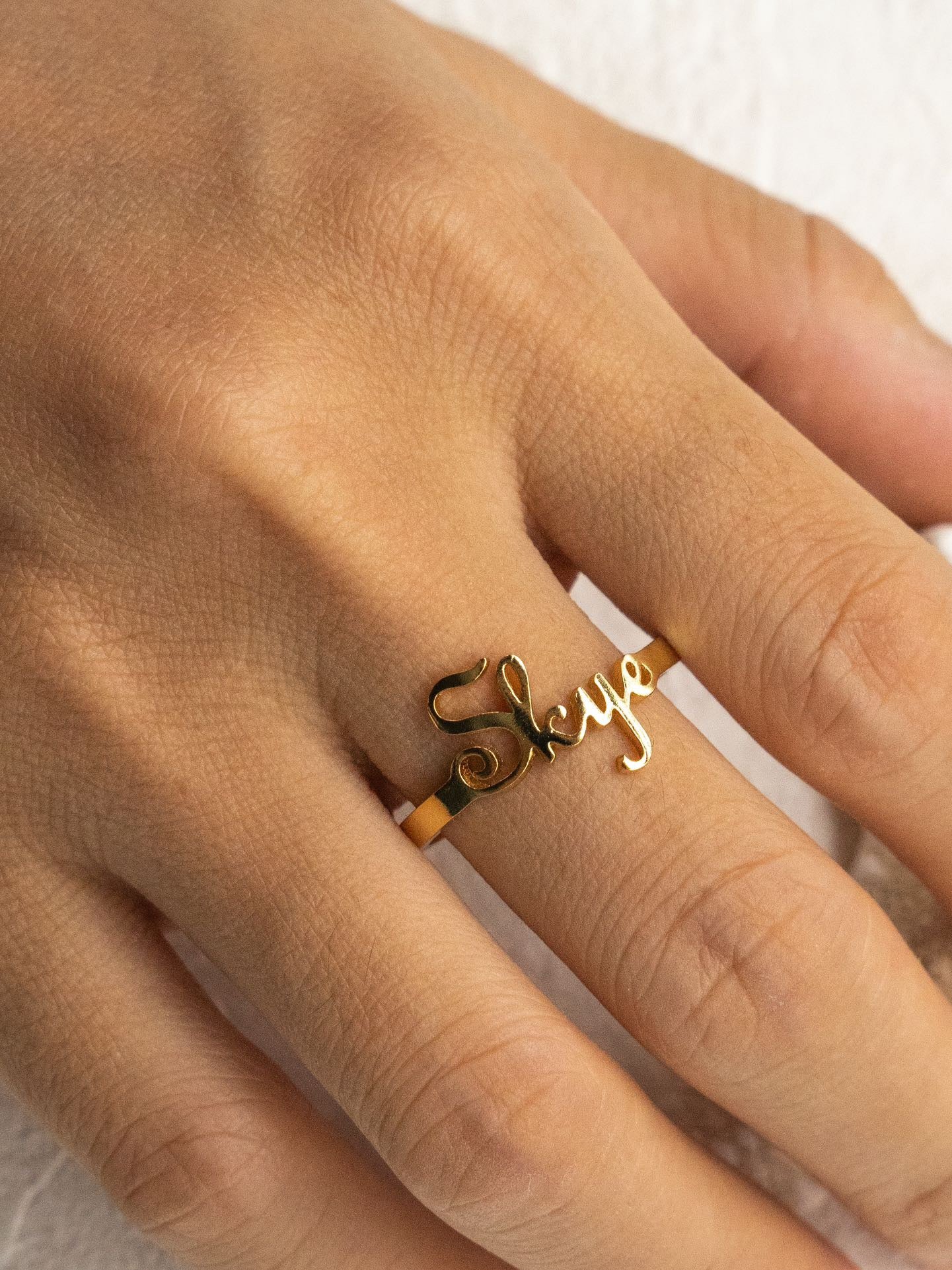 Custom Letter Ring